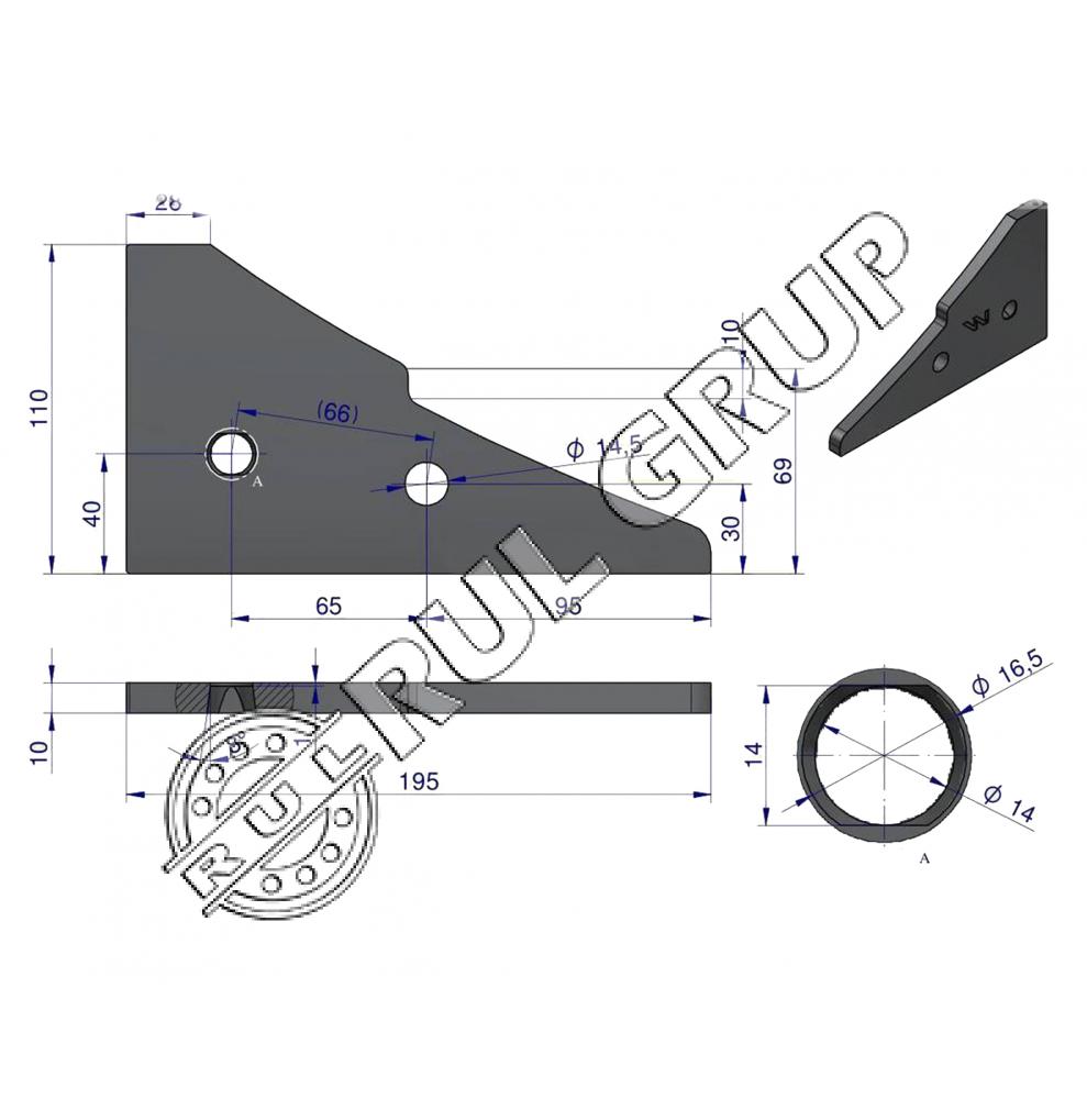 VARF PLAZ STANGA KUHN 223121
