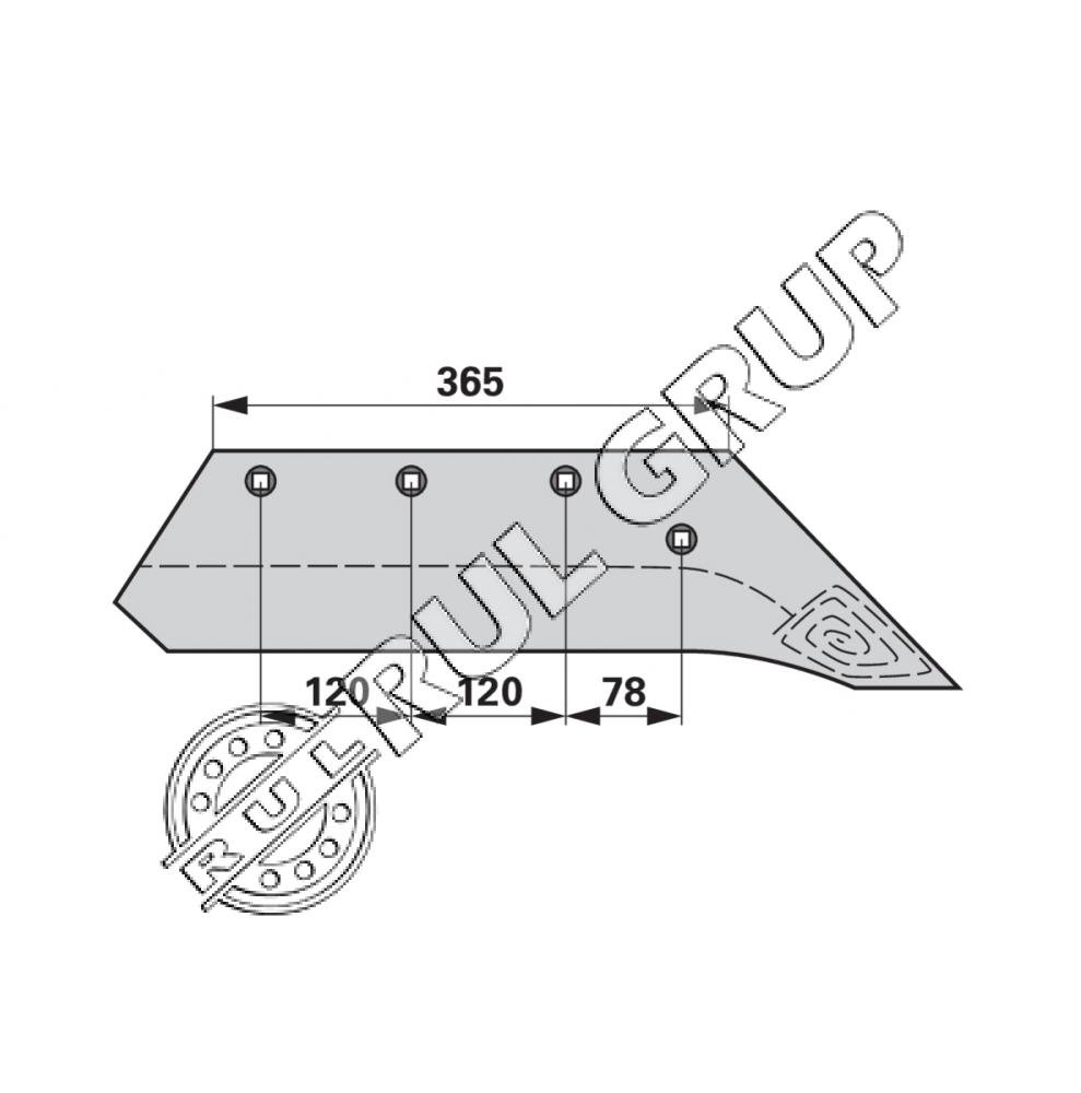 BRAZDAR STANGA POTTINGER 930.77.122.0