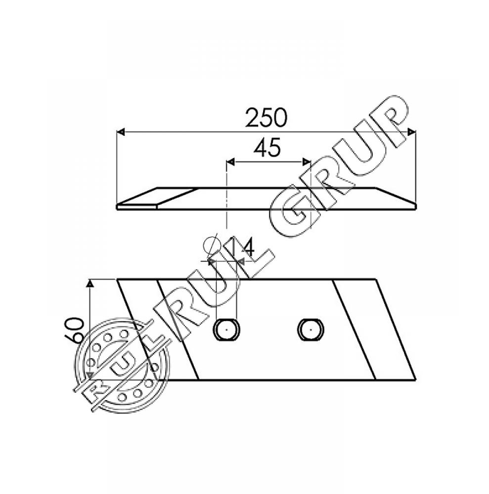 VARF BRAZDAR STANGA KRONE M9691990 