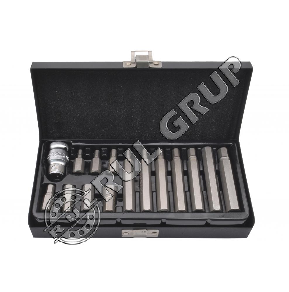 YT0413 SET BITI HEXAGON 15 PIESE