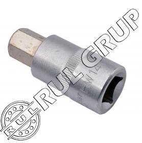 YT04387 BIT HEX 14 + ADAPTOR 1/2 55MM