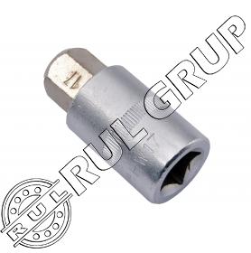 YT04388 BIT HEX 17 + ADAPTOR 1/2 55MM