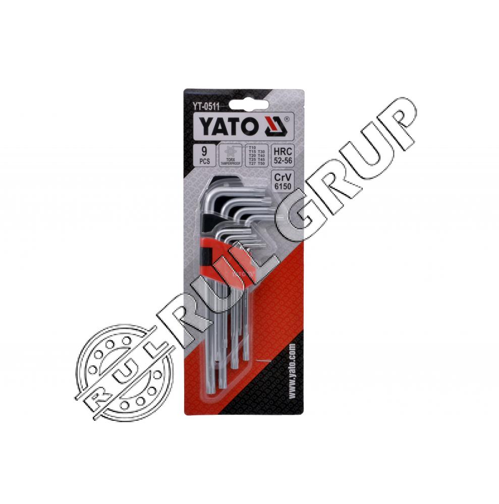 YT0511 SET CHEI TORX 9 BUC T10-T50 CRV