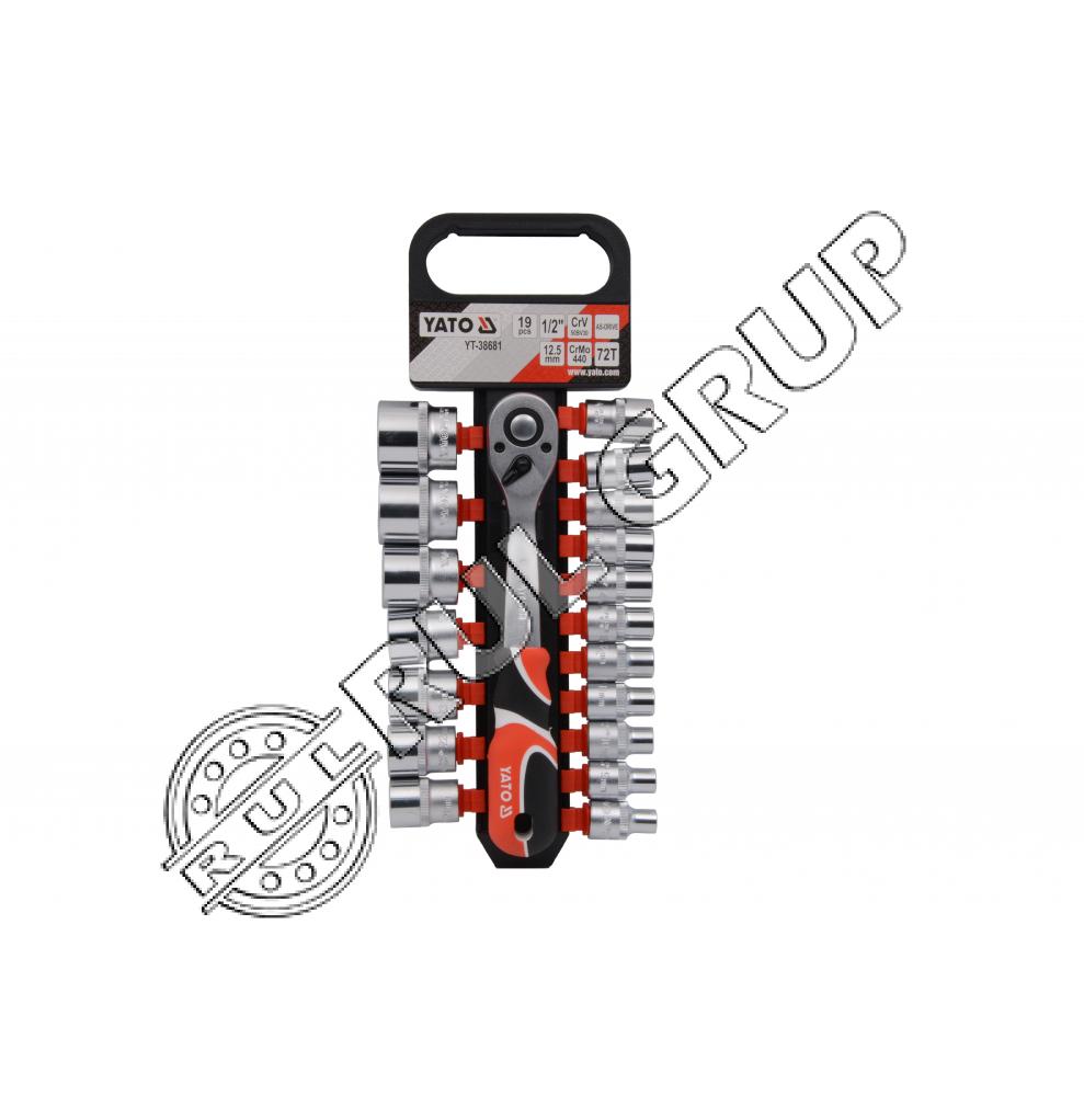 YT38681 SET 19 TUBULARE + ANTRENOR 1/2