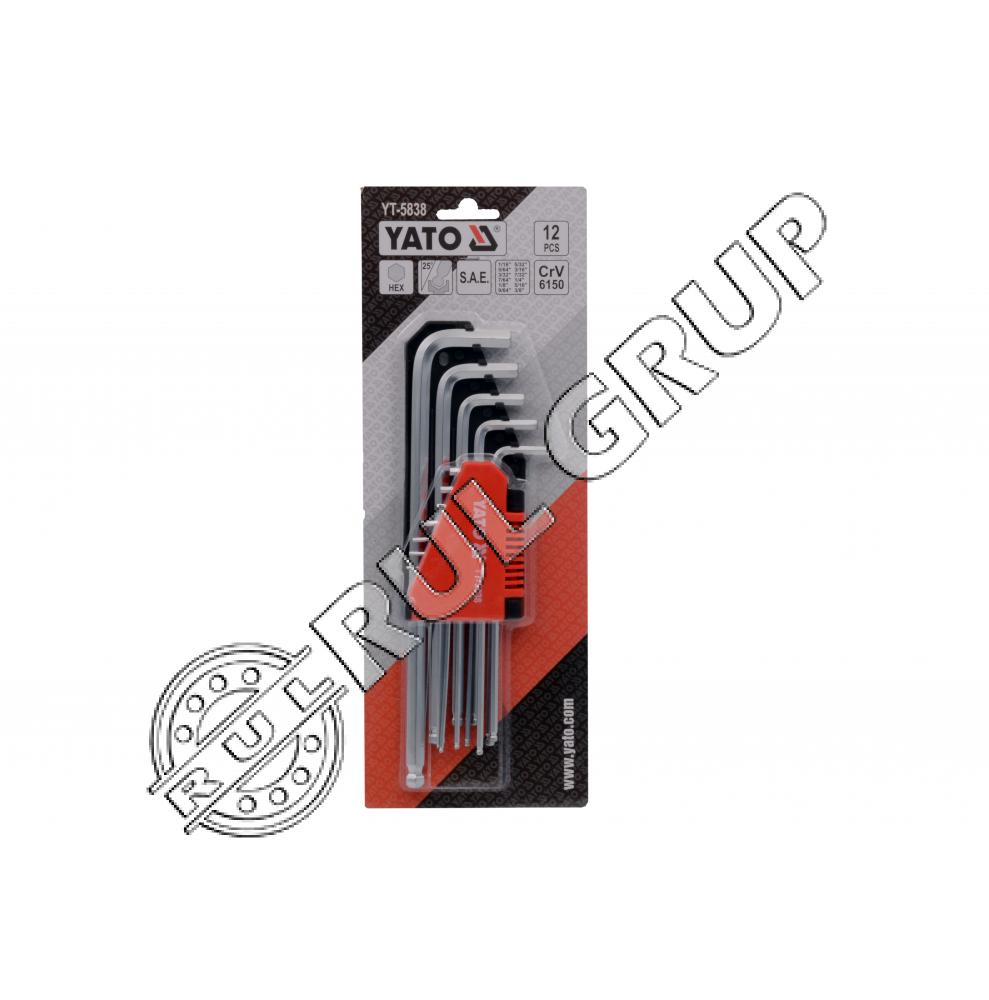 YT5838 SET CHEI IMBUS HEX CRV 12BUC