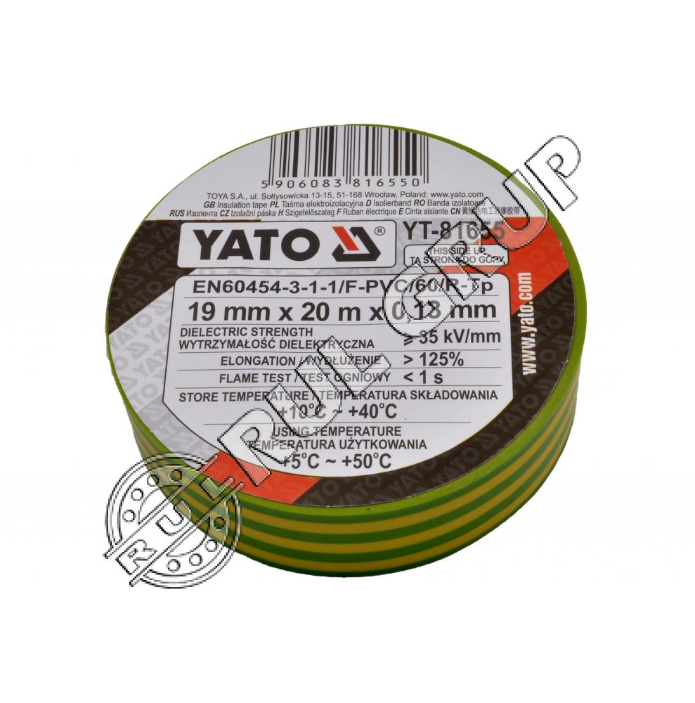 BANDA IZOLATOARE GALBEN/VERDE 19MX20MX0.13 YT-81655 YATO