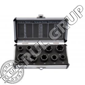 YT06031 SET EXTRACTOARE SURUBUR 3/8 (10BUC)