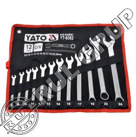 YT0362 SET COMBINATE SATINATE 8-24MM 12BUC