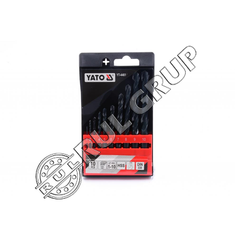 YT4461 SET 10 BURGHIE PTR. METAL 10MM HSS