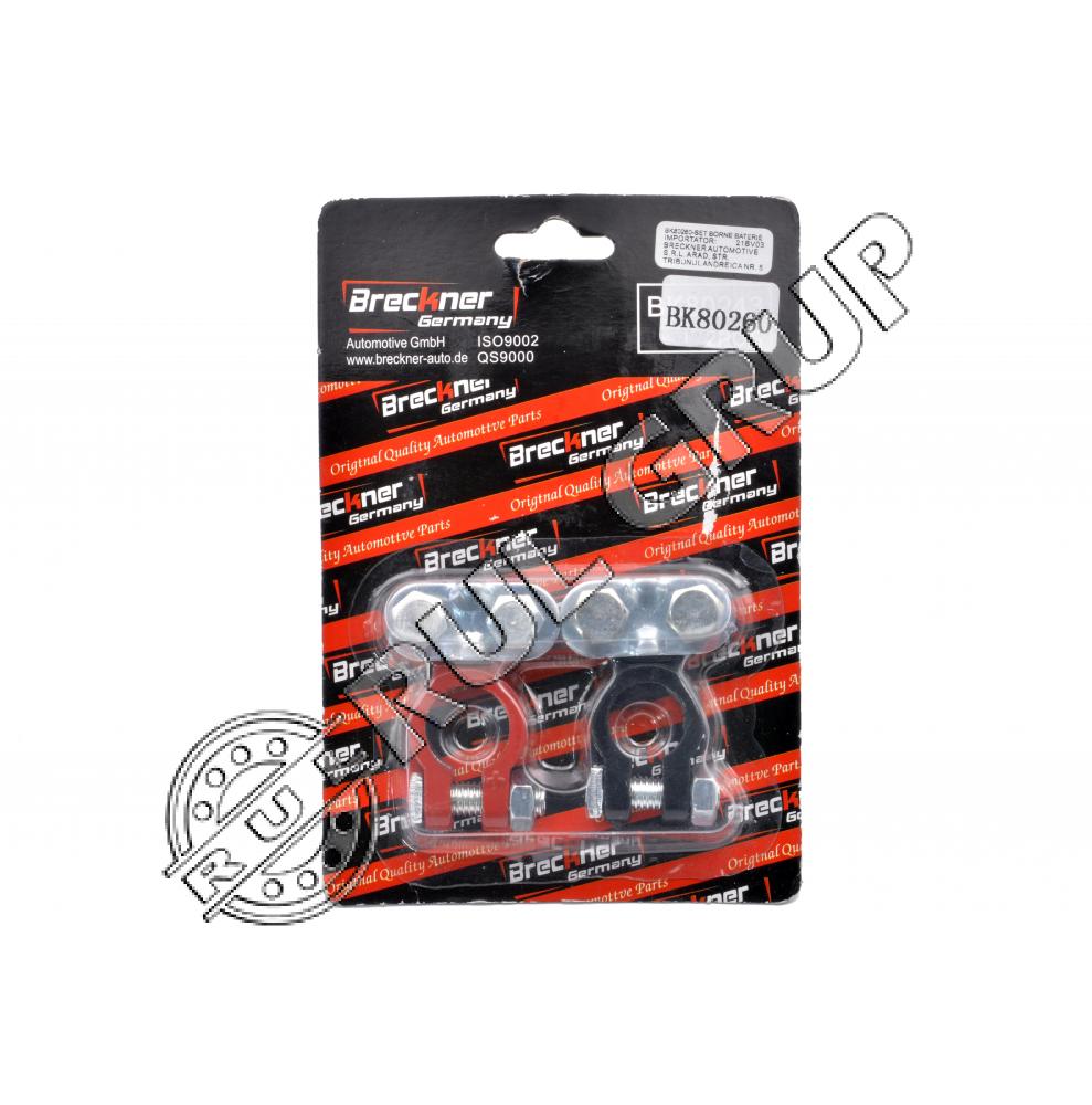 SET BORNE ZINC ROSU+NEGRU BRECKNER BK80260 