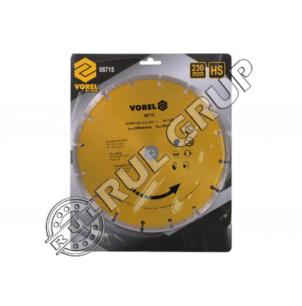 DISC DIAMANTAT CU SEGMENTE 230MM 08715 VOREL