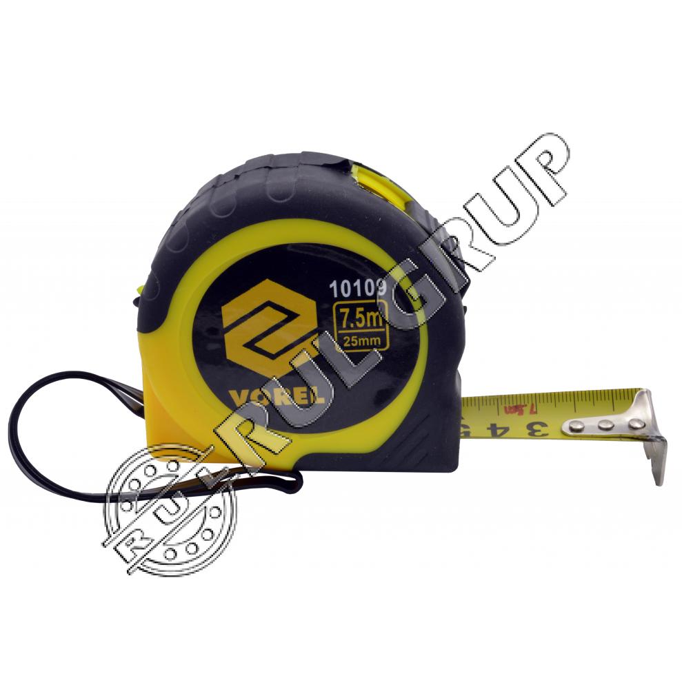 10109 RULETA 7,5 M x 25 MM, GALBEN - NEGRU