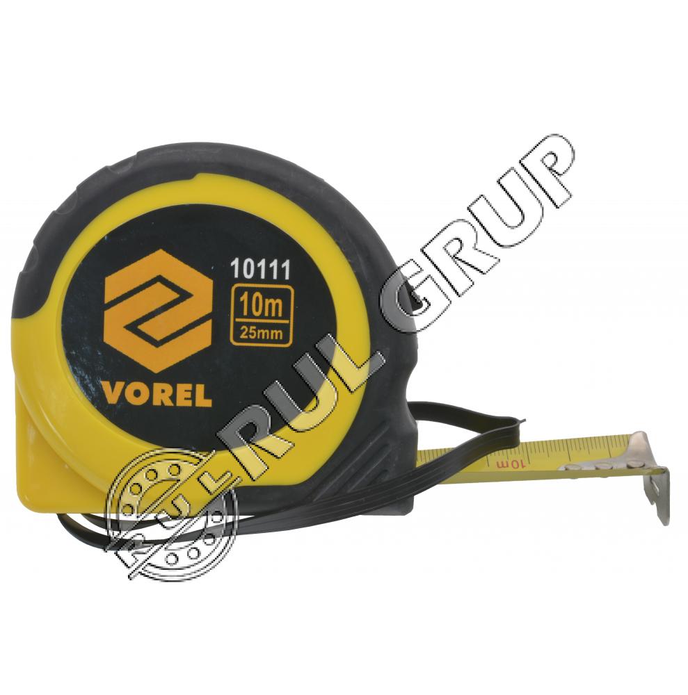 10111 RULETA 10 M x 25 MM, GALBEN - NEGRU