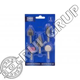 SET PIETRE ABRAZIVE CU TIJA 5buc 25400 VOREL 