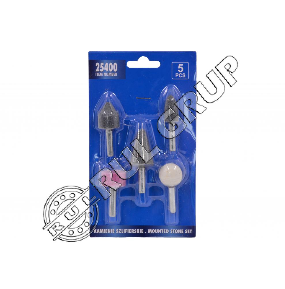 SET PIETRE ABRAZIVE CU TIJA 5buc 25400 VOREL 