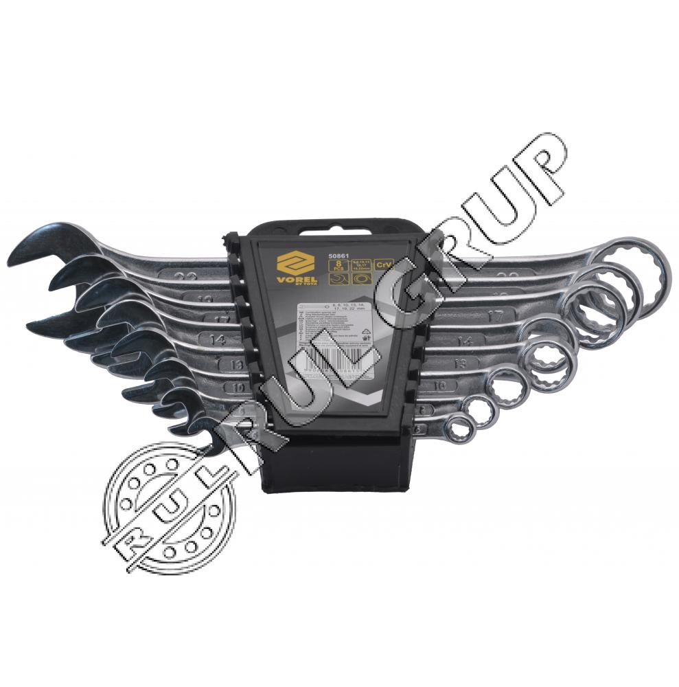 50861 SET 8 CHEI COMBINATE CR-V 6-22 MM