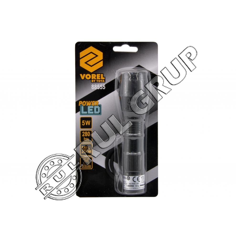 88555 LANTERNA DE MANA LED, 5W, 280lm, ZOOM