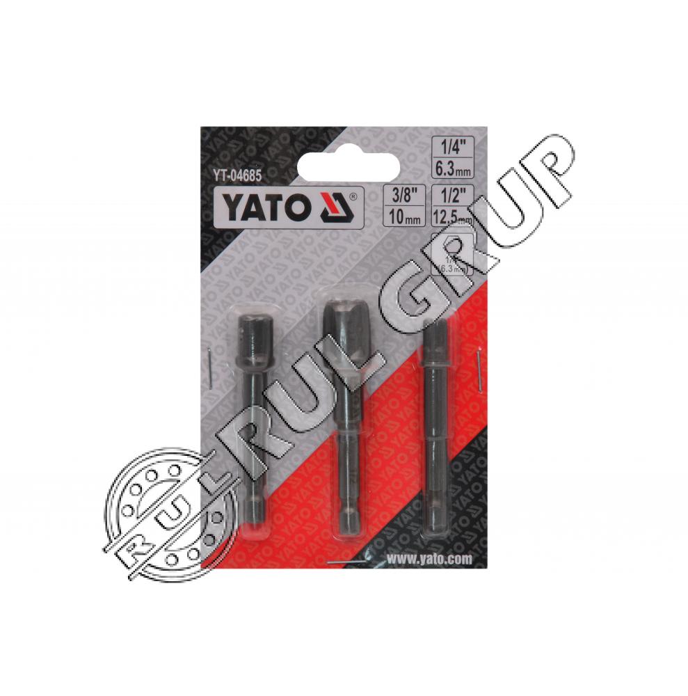 YT04685 SET ADAPTOARE 1/4'', 3/8'', 1/2'' PT BOR