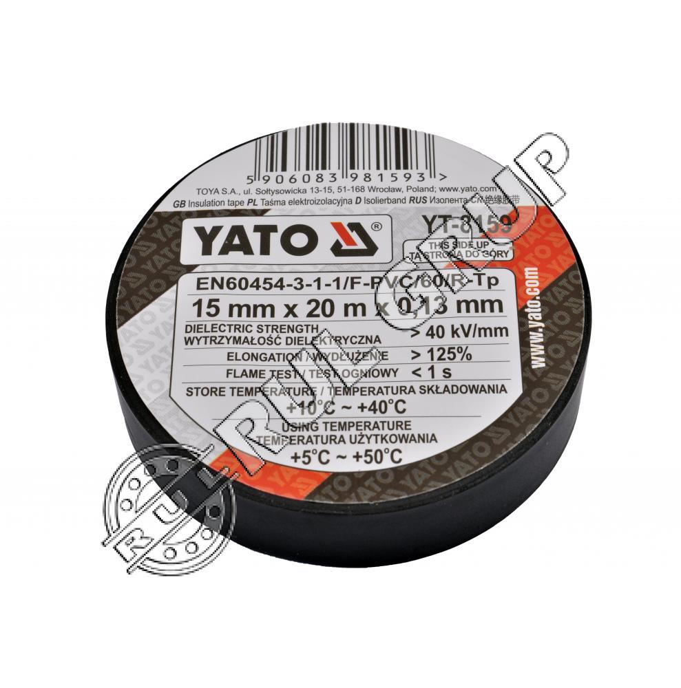 BANDA IZOLATOARE PVC 15MMX20MX0.13MM YT-8159 YATO