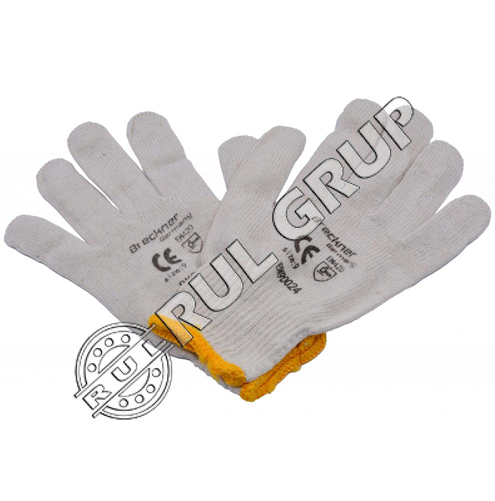 MANUSI BUMBAC ALB-GALBEN MARIMEA 9 BK90024