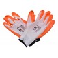 MANUSI DE PROTECTIE SINTETICE CAUCIUCATE ALB-PORTOCALIU MARIMEA 10 BK90013