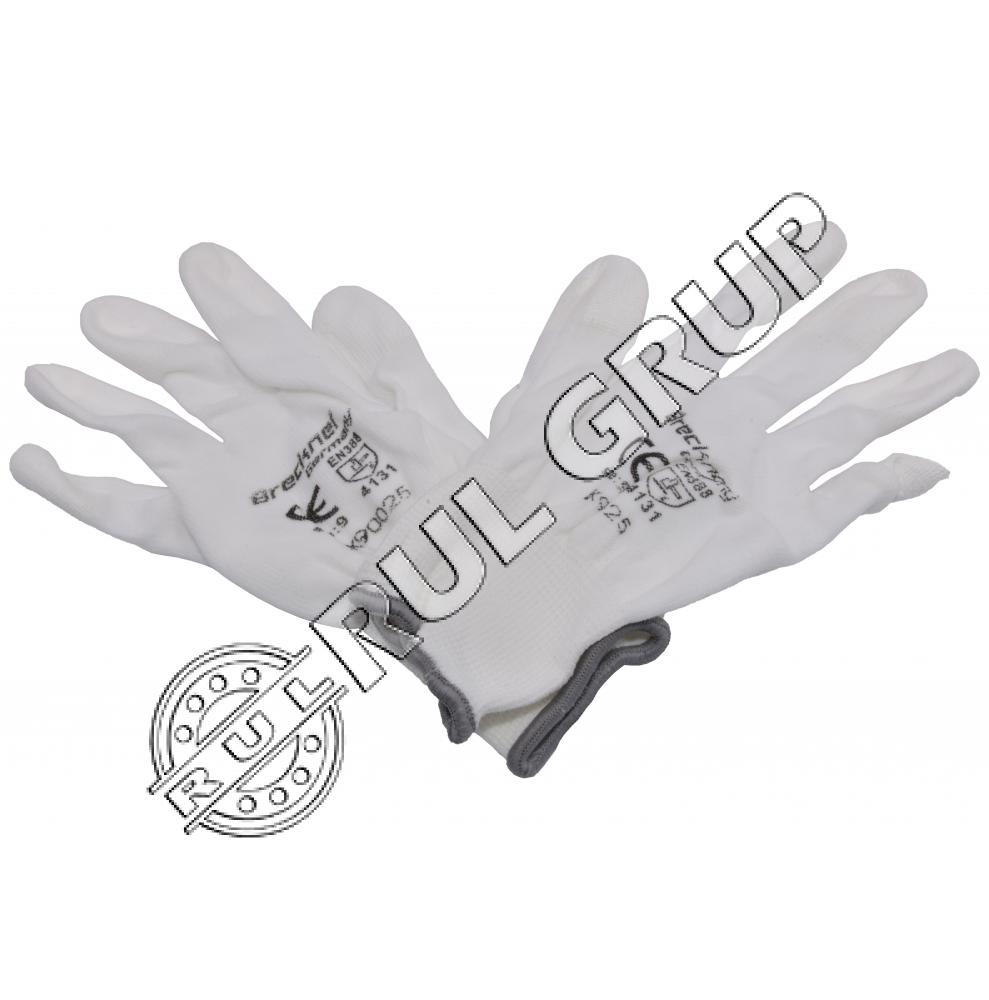 MANUSI DE PROTECTIE SINTETICE CAUCIUCATE ALBE MARIMEA 9 BK90025