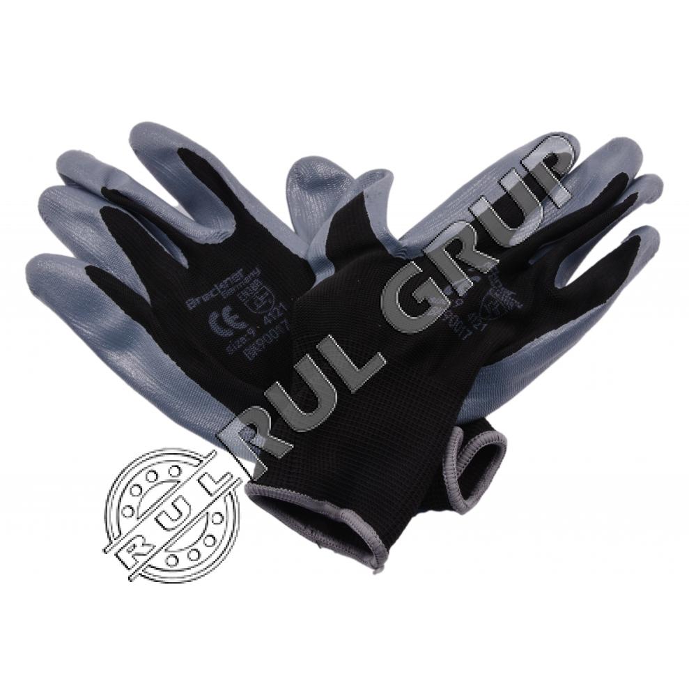 MANUSI SINTETICE CAUCIUCATE NEGRU-GRI MARIMEA 9 BK90017