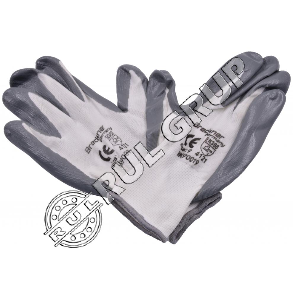 MANUSI PROTECTIE BUMBAC ALB-GRI MARIMEA 9 BK90019